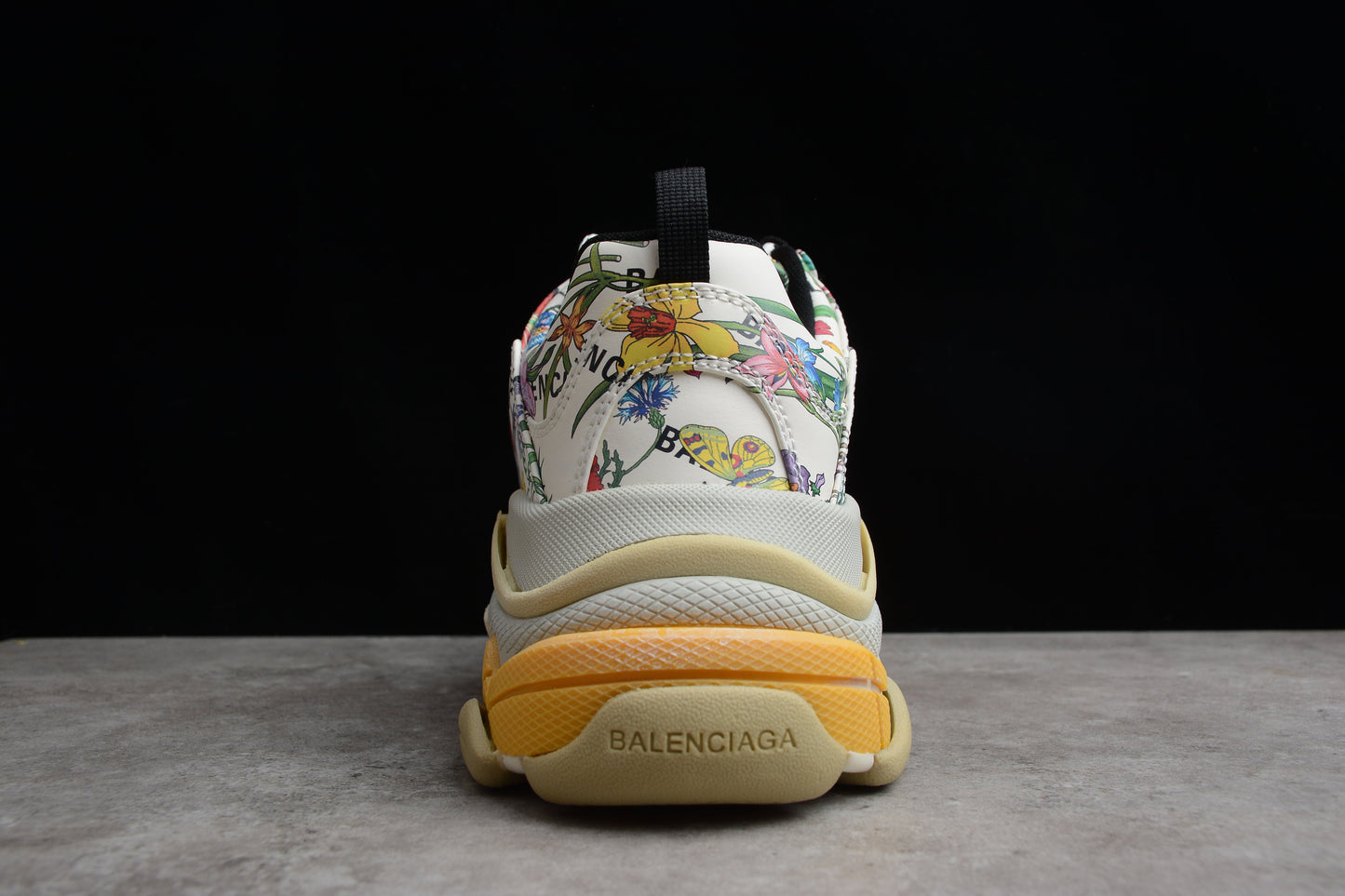Gucci x Balenciaga Triple S Flora Print Sneakers