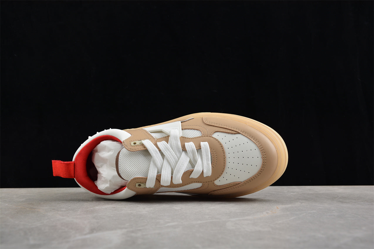 Christian Louboutin Astroloubi Lace-Up Sneakers in Camel
