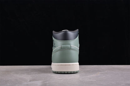 Nike Air Jordan 1 Mid Jade Smoke Sneakers