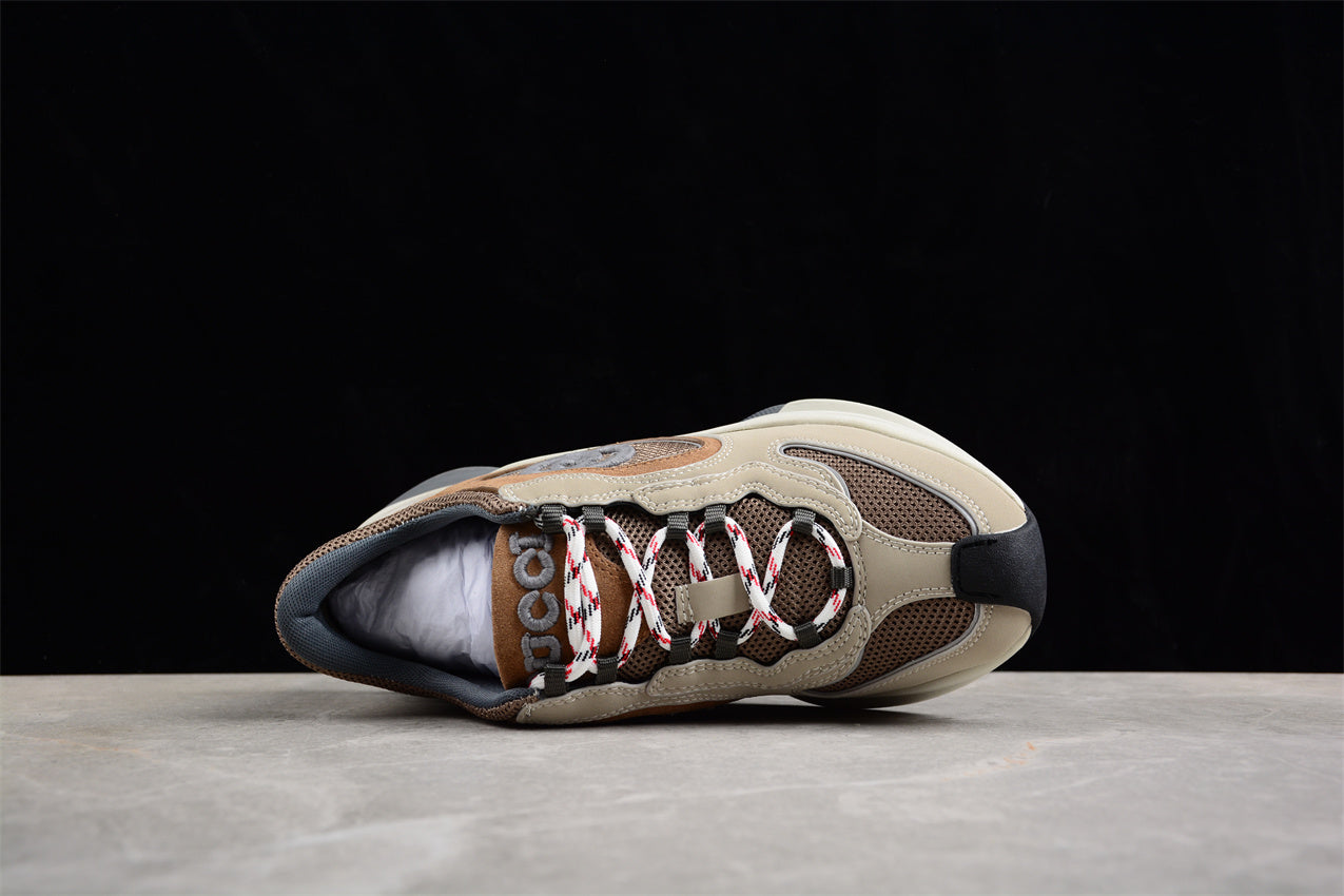 Gucci Run Mesh & Suede Beige Sneakers