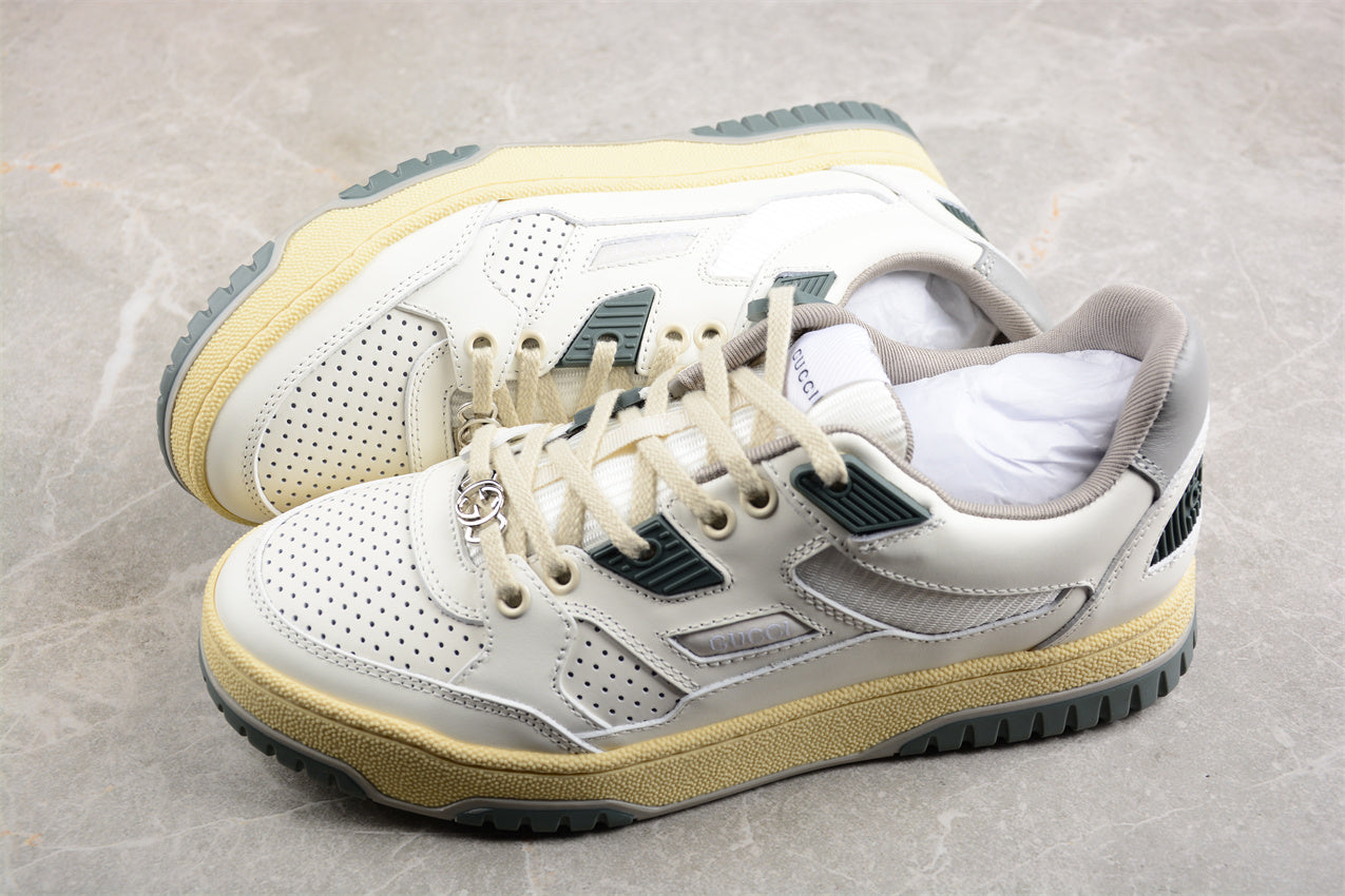 Gucci Distressed Leather Trainer Sneakers