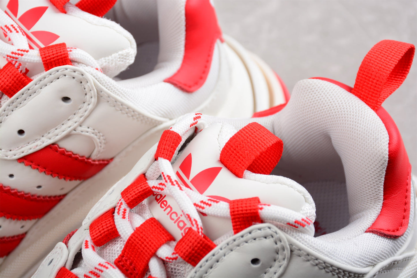 Balenciaga x Adidas Triple S White Red Sneakers