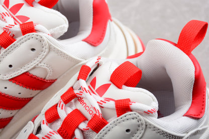 Balenciaga x Adidas Triple S White Red Sneakers