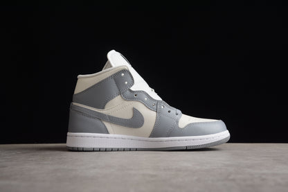 Air Jordan 1 Mid Stealth Grey Sneakers