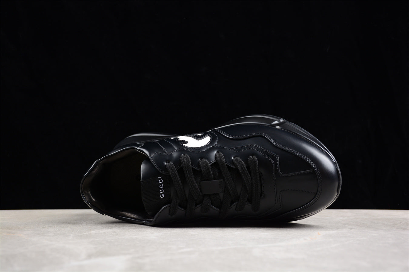 Gucci Interlocking G Rhyton Black Sneakers