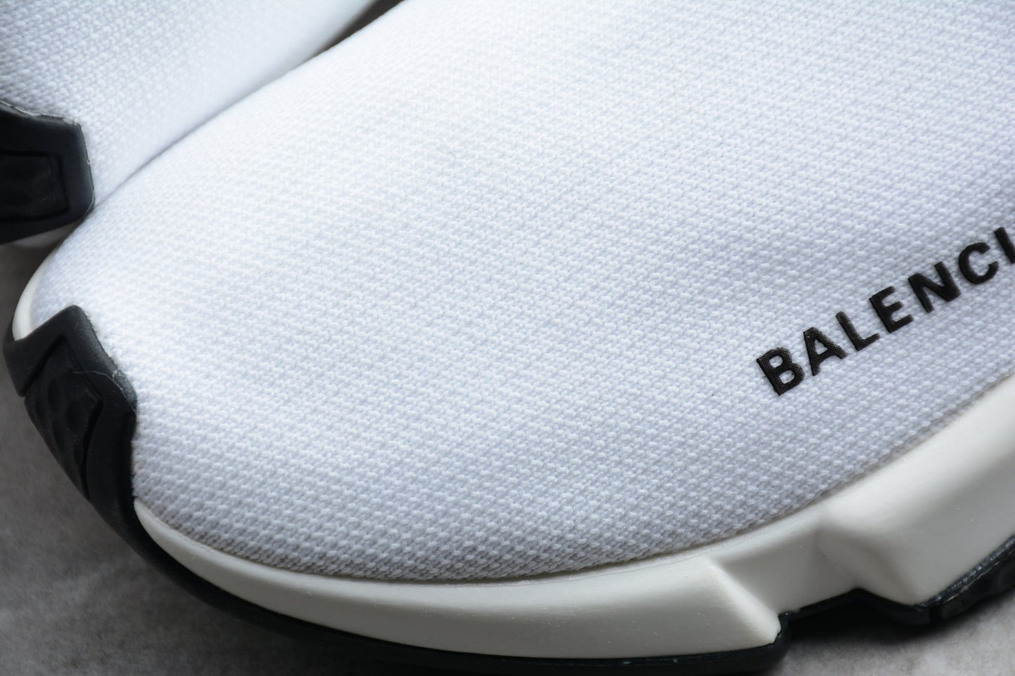 Balenciaga Off-White Speed Knit Sneakers