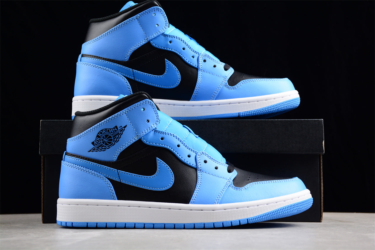 Air Jordan 1 Mid "University Blue/Black-White"