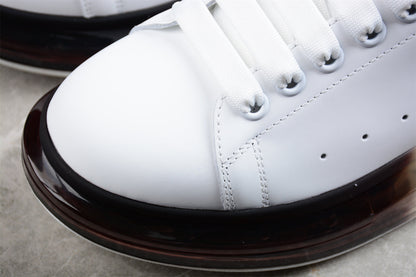 Alexander McQueen Oversized Air Sole White Black Leather Sneakers