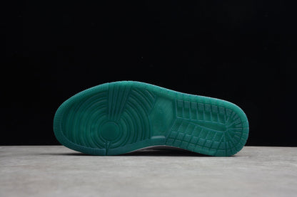 Nike Air Jordan 1 Mid White Mystic Green Sneakers