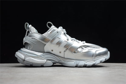Women's Silver Track Lifestyle Sneakers