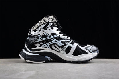 Balenciaga Runner Hightop Black White Sneakers