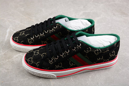 Gucci Tennis 1977 GG Canvas Black Ivory Sneakers