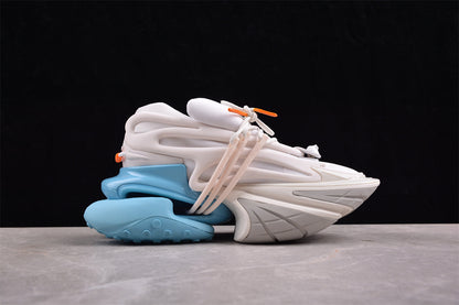 Balmain Unicorn Blue White Trainers