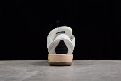 Lanvin Curb White Ivory Leather Sneakers