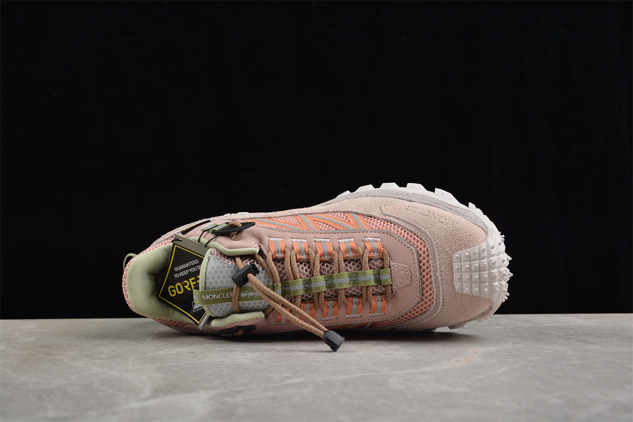 Moncler Trailgrip GTX Panelled Sneakers in Pink