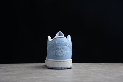 Nike Air Jordan 1 Low Football Grey Aluminum (Women's) Sneakers