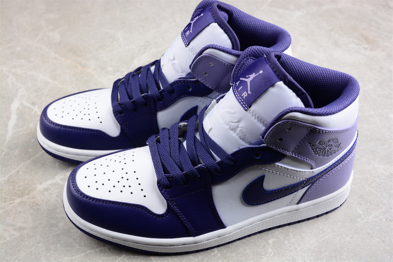 Nike  Air Jordan 1 Mid "Sky J Blueberry / Light Purple"