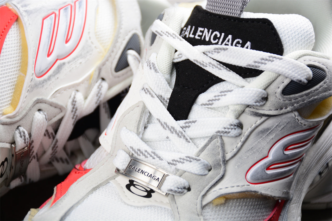 Balenciaga Cargo White Red Sneakers