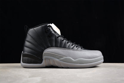 Air Jordan 12 Retro Black Wolf Grey Basketball Shoes
