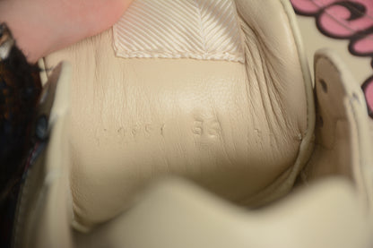 Gucci Rhyton Vintage Ecru Leather Sneakers