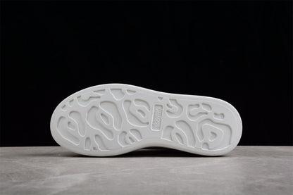 Alexander McQueen Oversized All White Leather Sneakers