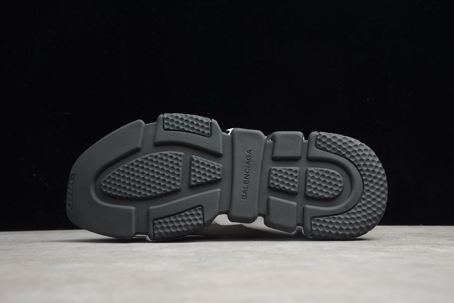White & Black Speed Knit Sneakers