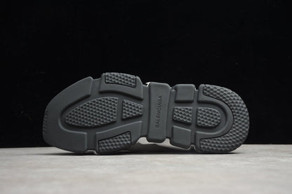 White & Black Speed Knit Sneakers