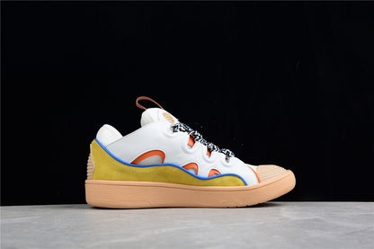 Lanvin Leather Curb Beige Sneakers