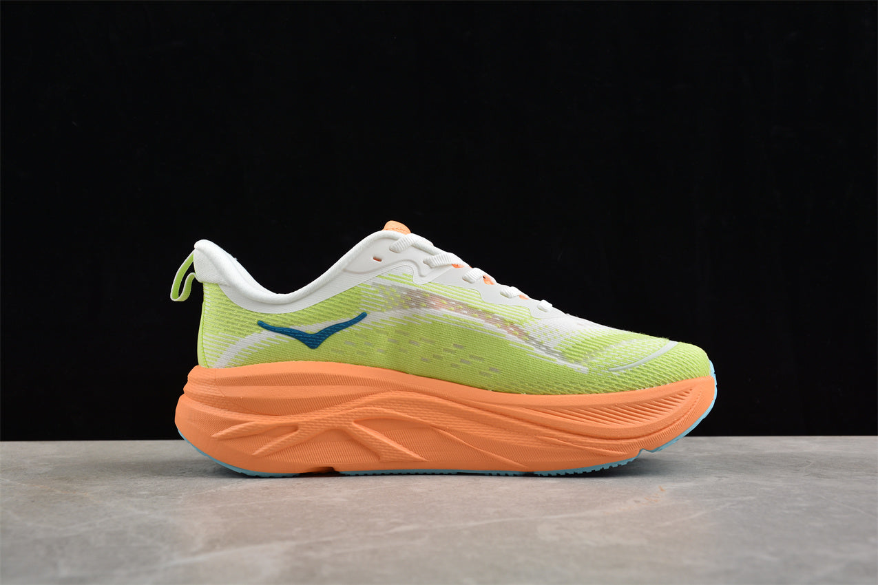 Hoka One One Rocket X 2 in Neon Green/Orange/Blue