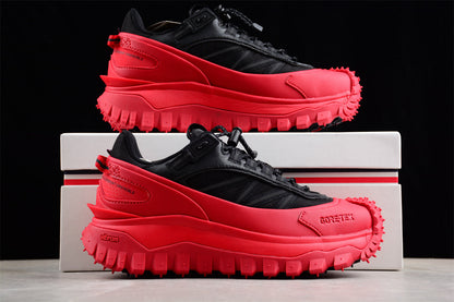 Moncler Trailgrip GTX Low Red Black Sneakers