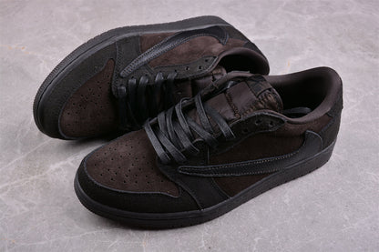 Nike Travis Scott x Air Jordan 1 Low OG Velvet Brown Sneakers
