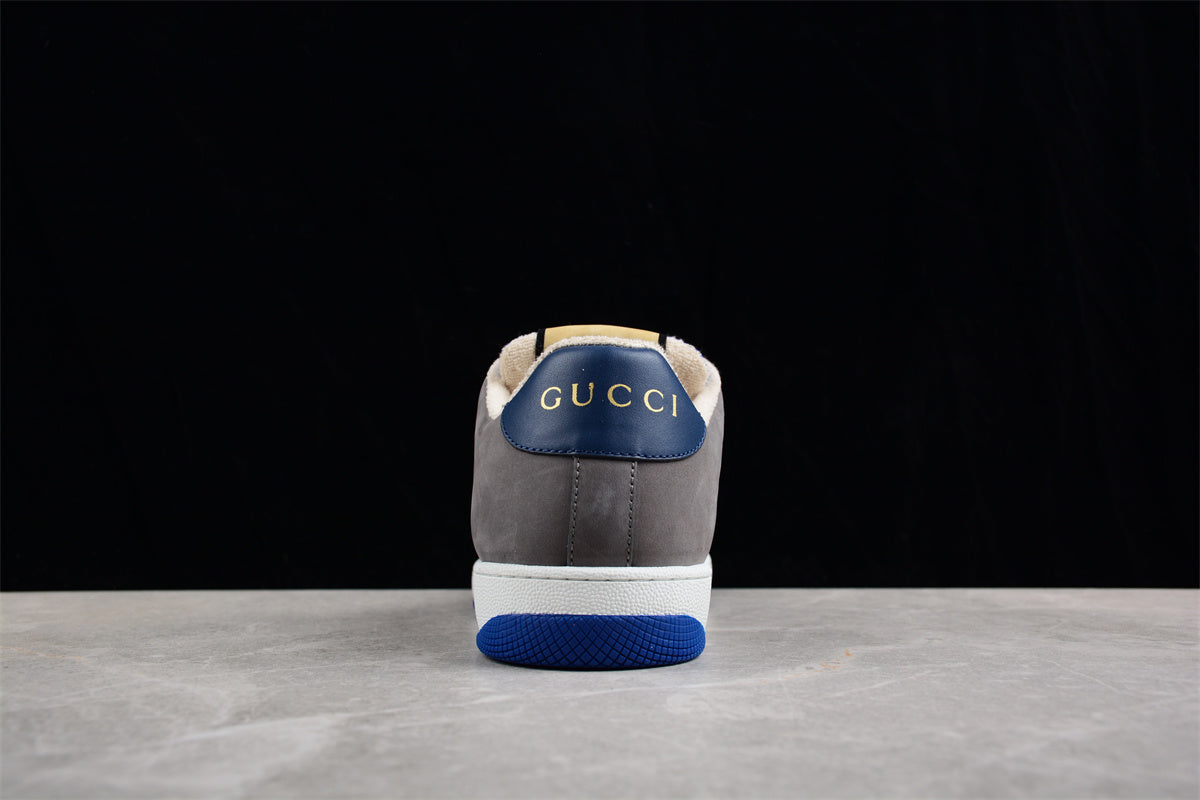 Gucci GG Screener Grey Navy Sneakers