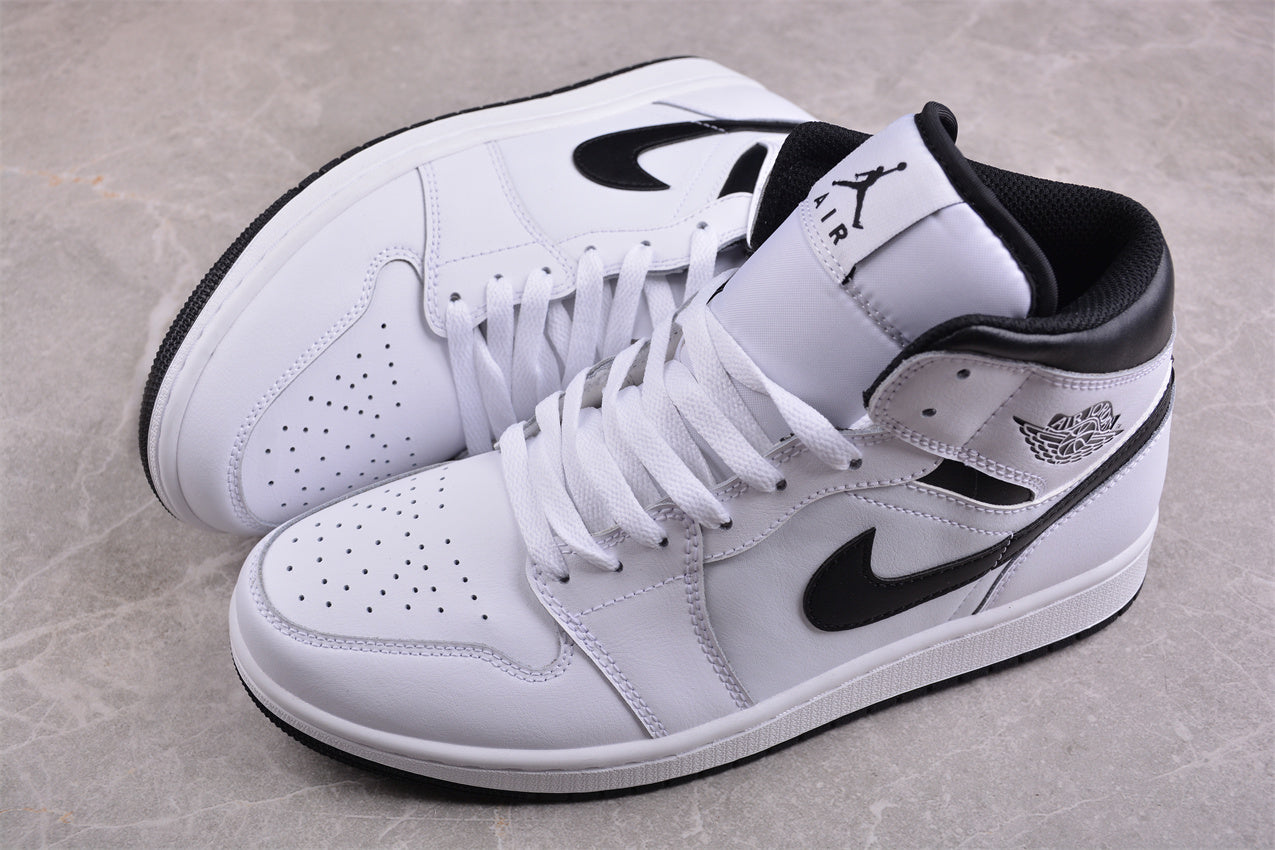 Nike Air Jordan 1 Mid "Reverse Panda" White Black