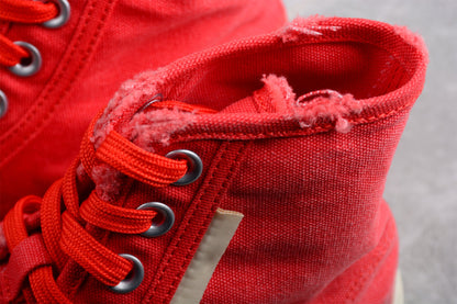 Balenciaga Paris Hi-Top Red White Sneakers