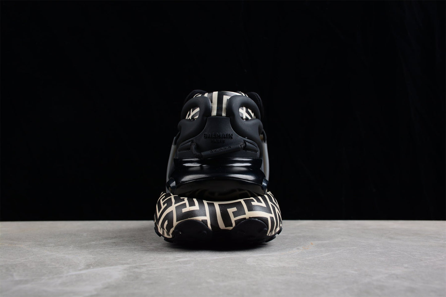 Balmain Unicorn Sneakers in Black – Neoprene and Leather
