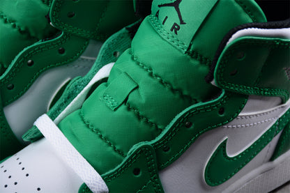 Air Jordan 1 Mid Green Sneakers