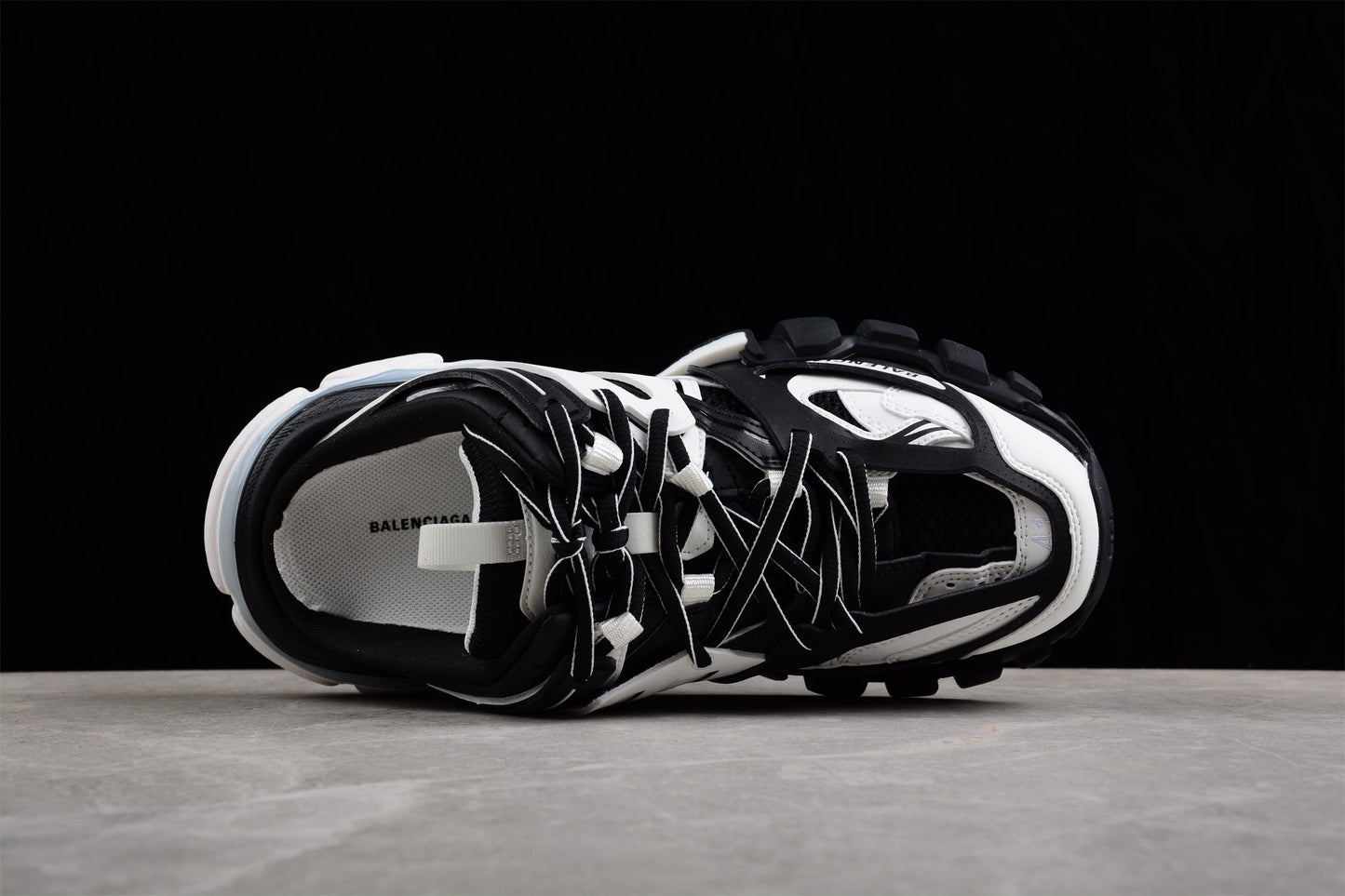Balenciaga Track Mule White Black