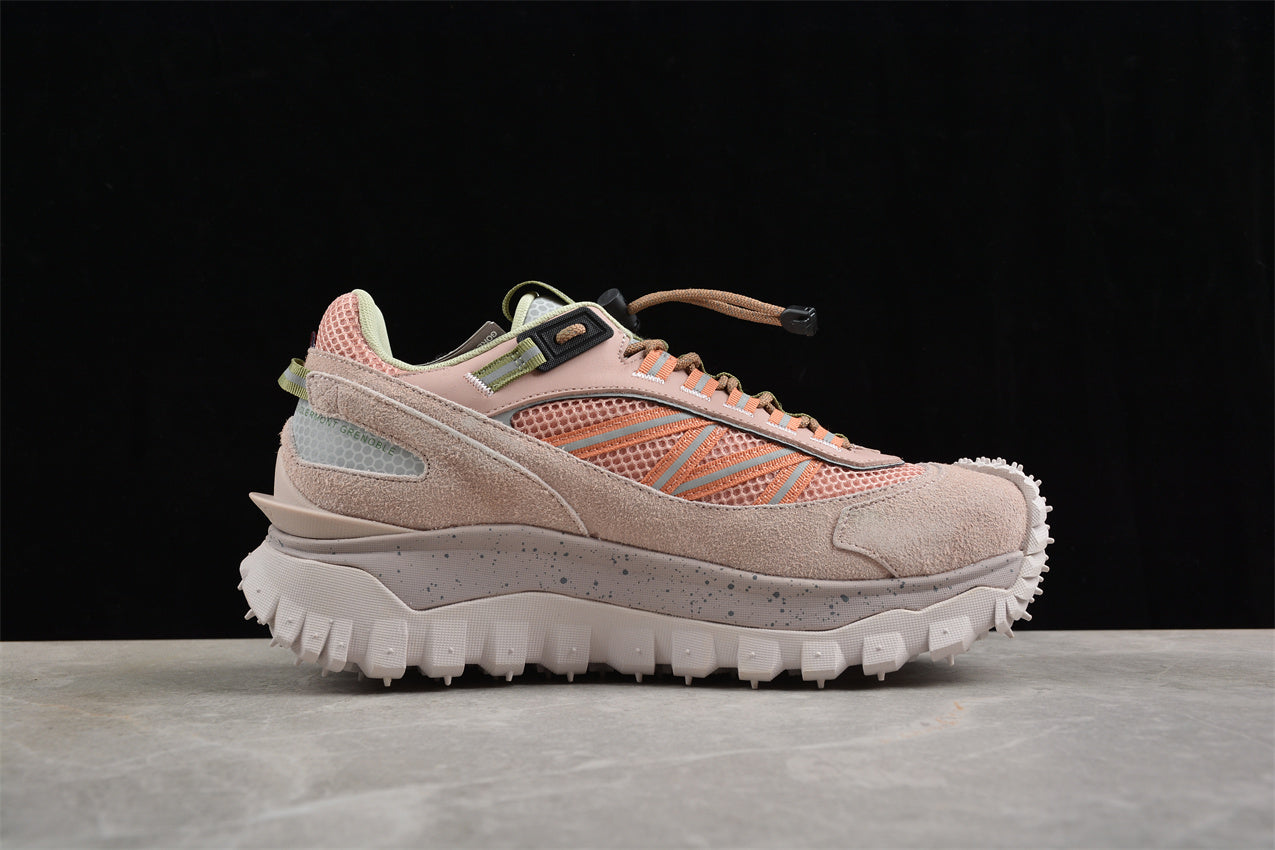 Moncler Trailgrip GTX Panelled Sneakers in Pink