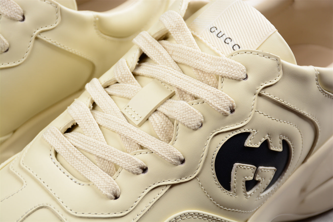 Gucci Interlocking G Rhyton Ivory Sneakers