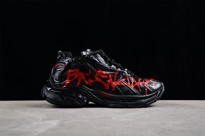 Balenciaga Runner Graffiti Black Red Sneakers