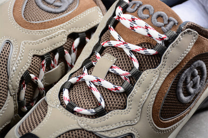 Gucci Run Mesh & Suede Beige Sneakers