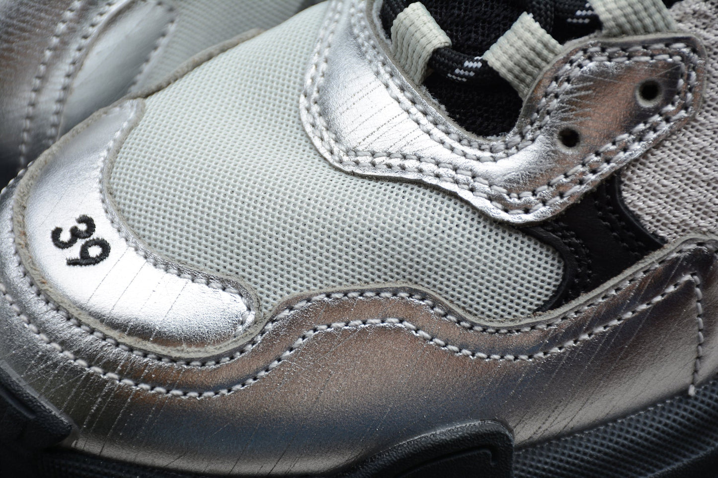 Balenciaga Triple S Clear Sole Grey Silver Black Sneakers