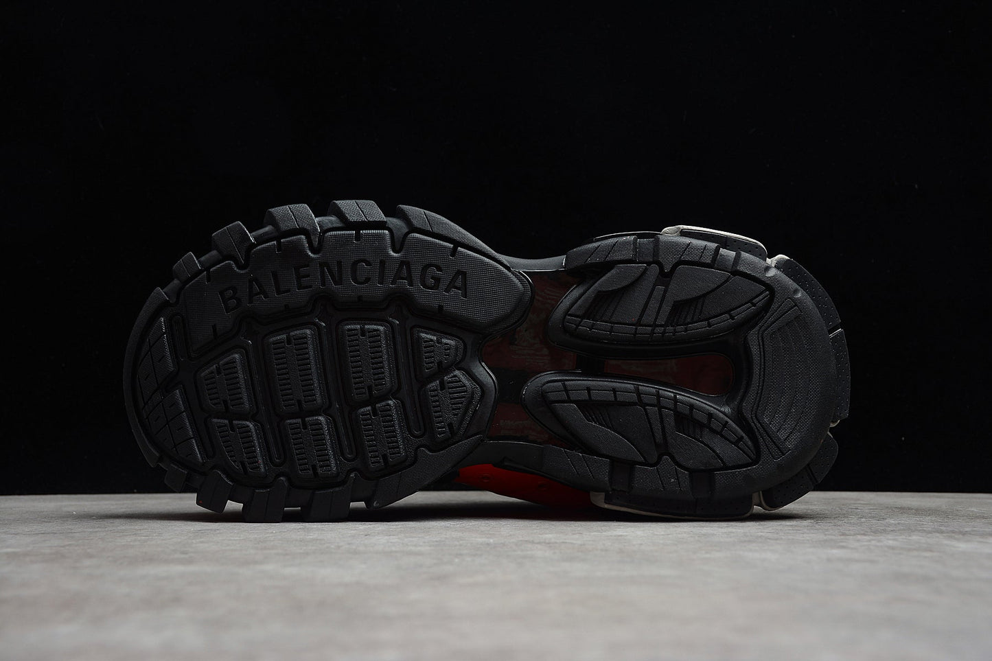 Men's Red & Black Track Performance Sneakers