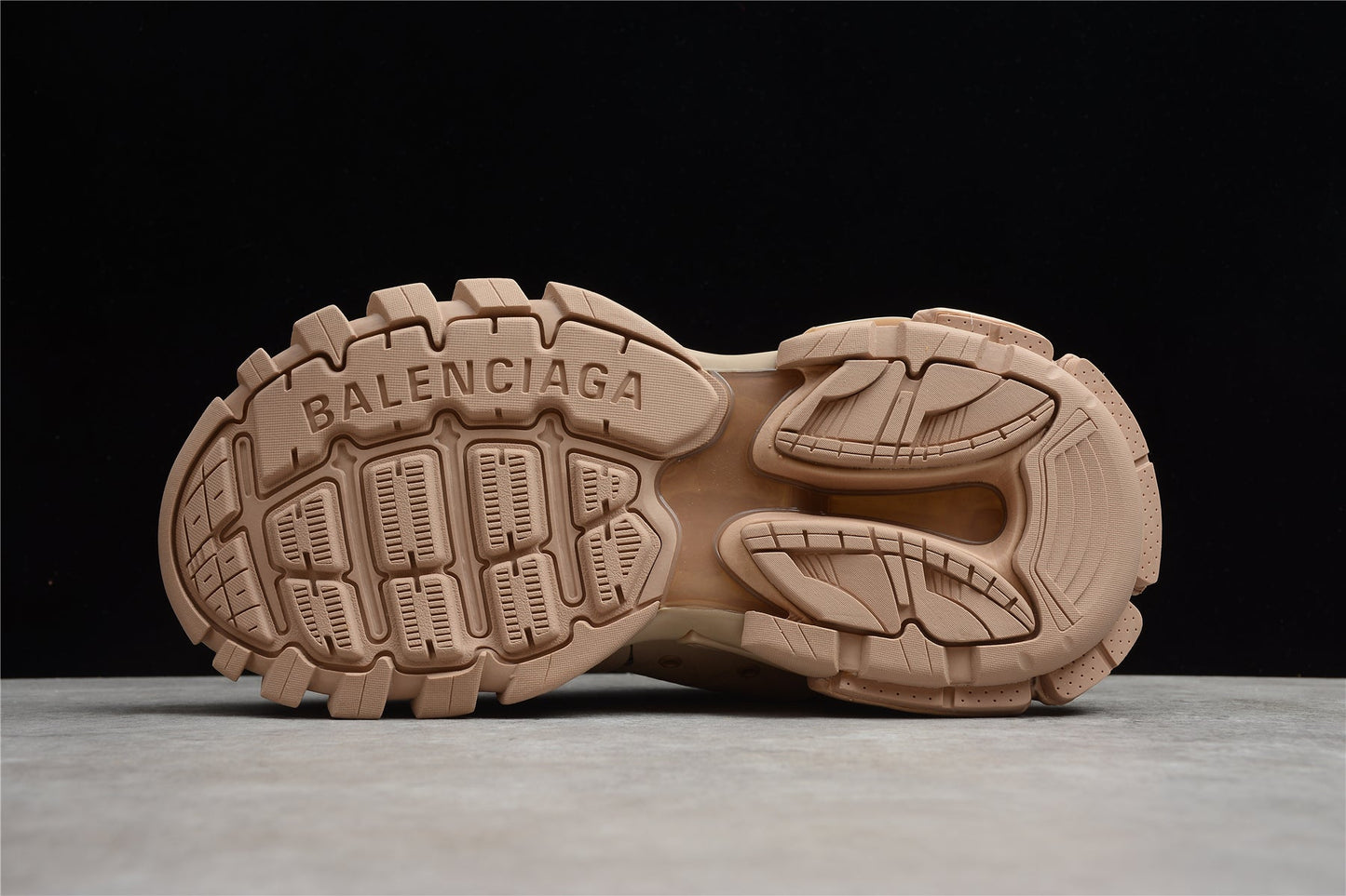 Men's Full Beige Track Lifestyle Sneakers