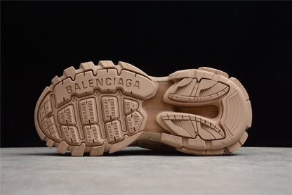 Men's Full Beige Track Lifestyle Sneakers