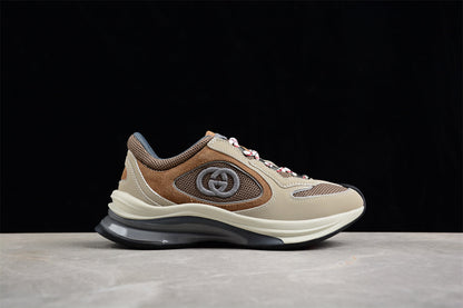 Gucci Run Mesh & Suede Beige Sneakers