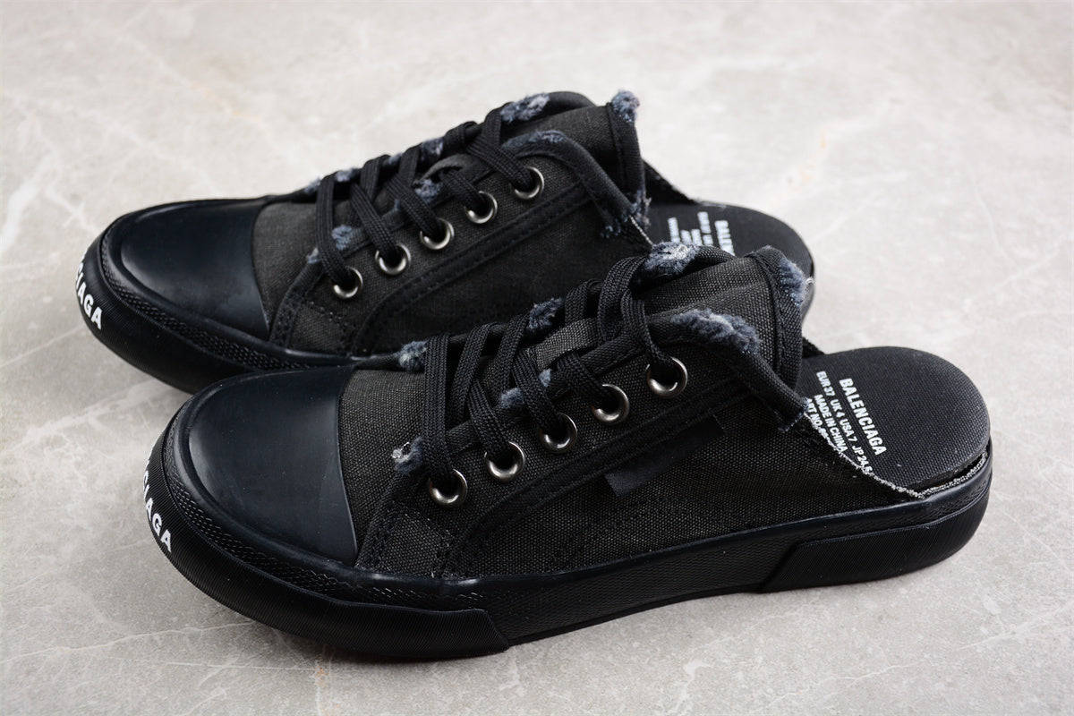 Balenciaga Canvas Low Mule Black