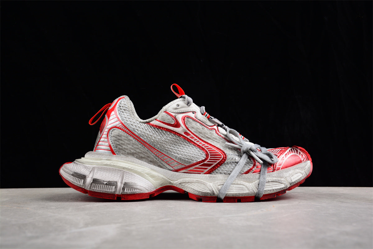 Balenciaga 3XL Mesh White Red Sneakers