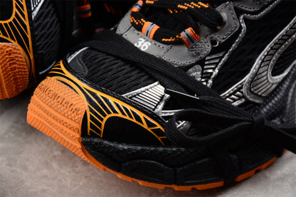 Balenciaga 3XL Black Orange Sneakers