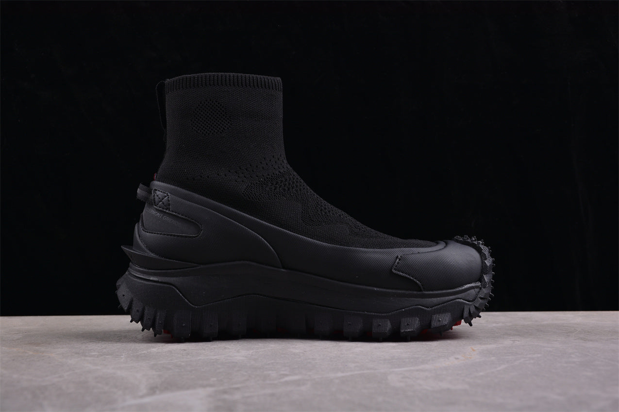 Moncler Trailgrip Sock Sneakers 'Black'